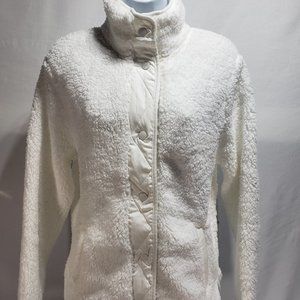 Member's Mark Women's Full Snap Faux Fur Sherpa Pile Jacket W/ Pockets Size M